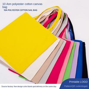 Sac de courses en toile grande taille avec poignée supérieure et longue poignée, sac fourre-tout pour courses, options multicolores disponibles - Product Image 2