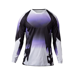 เสื้อแข่งรถแบบสั่งทำพิเศษ ลดราคาพิเศษ ลายพิมพ์แบบ Sublimation เสื้อมอเตอร์ครอส บริการ OEM ชุดมอเตอร์ครอสขายดี น้ำหนักเบา - Product Image 1