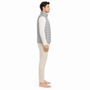 Upgrade your <b>winter</b> collection with <b>this</b> Man Puffer Vest Jacket offering cozy protection and a smart look for outdoor adventures - Product Image 3