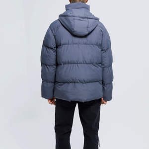 Doudoune d'hiver décontractée pour homme en tissu polaire avec rembourrage en polyester, col montant, personnalisable, imperméable et respirante - Product Image 3