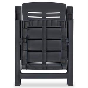 ชุดเก้าอี้สวนพลาสติกพับได้สีแอนทราไซต์ ขนาดกลาง 2 ตัว - Product Image 6