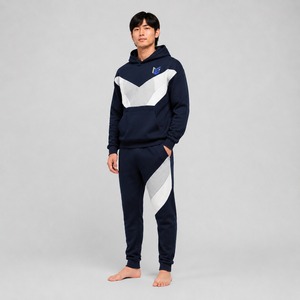 Ensemble de survêtement en coton uni à capuche sur mesure pour homme, décontracté, grande taille, nouvelle mode, léger, à prix avantageux - Product Image 5