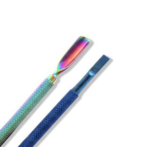 Empujador y Removedor de Cutículas Portátil y Duradero de Acero Inoxidable, Doble Punta, Profesional, para Manicura - Product Image 2
