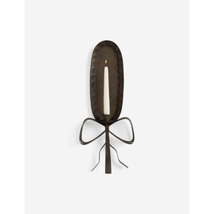 Portavelas de latón para montar en la pared, forma ovalada, resistente al calor, para decoración del hogar, apliques de pared negros hechos a mano - Product Image 3