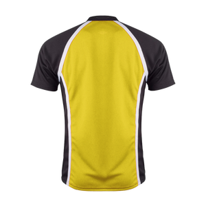 Maillot de sport unisexe à manches raglan sans col, imprimé bleu et noir, 100 % polyester, pour entraînement d'équipe, football, baseball - Product Image 4