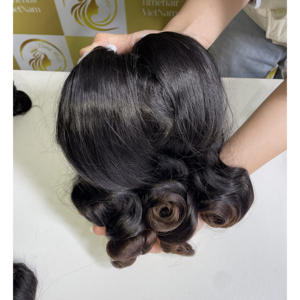 Cabello virgen 100% vietnamita de doble punta para rizos voluminosos, colores personalizados, 22'', 24'', 26'', precio mayorista, pedido personalizado - Product Image 2