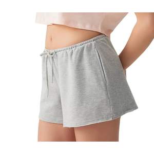 Shorts de détente en coton pour femmes, taille élastique avec cordon de serrage, décontractés, d'été, personnalisables avec logo, vente en gros OEM - Product Image 4