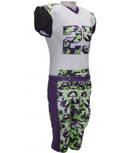 Uniforme de football américain pour hommes adultes en polyester respirant personnalisable avec un design de haute qualité - Service OEM fabriqué au Pakistan - Product Image 1