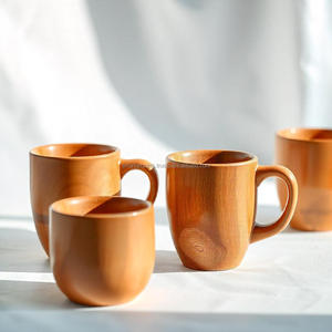 Tasse et tasse en bois artisanales durables Verres écologiques pour les amateurs de thé, de café et de boissons chaudes - Product Image 6
