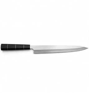 มีดเชฟแบบญี่ปุ่น Yanagiba Kiritsuke ขนาด 9.5 นิ้ว สำหรับหั่นเนื้อ ด้ามจับไม้มะเกลือทรงแปดเหลี่ยม รุ่น DIY ระดับมืออาชีพ รับผลิตตามแบบ OEM - Product Image 4
