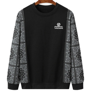 เสื้อสเวตเชิ้ตผู้ชายผ้าคอตตอนผสม สตรีทแวร์แบบสั่งทำ OEM MOQ ต่ำ ขายส่ง เสื้อผ้าลำลอง โรงงานผู้ผลิต - Product Image 1