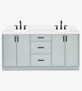OEM Keziah 72 Inch <b>Bathroom</b> Vanity Cabinet Double Sink Cabinet Only 4 Finish Options Factory Direct Vietnam - Product Image 1