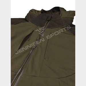 Veste de chasse pour homme avec logo personnalisé, tissu en laine/softshell, qualité supérieure, style unique, imperméable et coupe-vent, vêtements de chasse pour hommes - Product Image 3