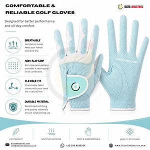 Gants de golf unisexes en cuir de mouton pleine fleur, haute qualité, respirants, antidérapants, ajustables pour la main gauche, à prix avantageux et très vendus - Product Image 5