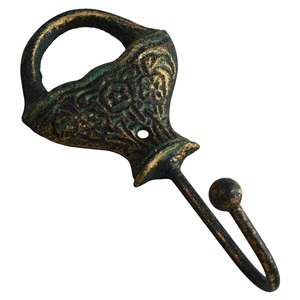 Crochets muraux en fonte écologiques couleur antique, finition rustique noire vintage, plusieurs designs de finition, crochets de suspension muraux - Product Image 1