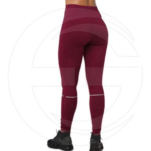 Pakistan Made Durable Fitness Women's <b>Leggings</b> Mid Waist Solid <b>Pattern</b> Full Length Spandex/Polyester Eco-Friendly Simple Design - Product Image 2