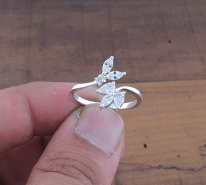 Luxury Silver Plated 925 Sterling Silver Cubic Zirconia <b>Ring</b> AAAA <b>CZ</b> Diamond Engagement Wedding Band Women Jewelry Wholesale - Product Image 5