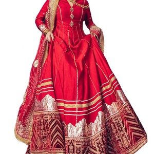 Boutique ăn mặc cho đám cưới & bên 2025 thiết kế bộ sưu tập lengha & Mexi phong cách tốt nhất cho newley cô dâu ăn mặc <span class=keywords><strong>anarkali</strong></span> thiết kế - Product Image 1