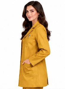 Blouse de laboratoire blanche professionnelle pour hommes, à manches longues, uniforme de médecin, vêtements de travail médicaux respirants en polycoton, pour hôpital et chimie - Product Image 4