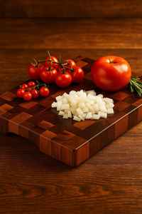 Planche à découper et plateau de service en bambou, forme rectangulaire durable, épaisseur 12 mm, passe au lave-vaisselle - Product Image 2