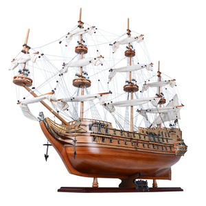 Modèle de bateau en bois de cèdre de style nautique des sept provinces, présentoir, artisanat, cadeau, artisanat en bois, boîtes en bois, enseignes murales - Product Image 4