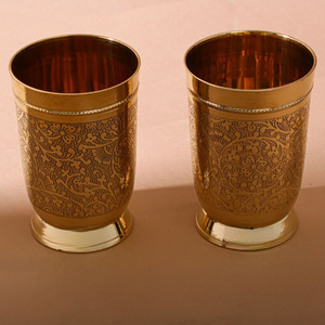 Royal Brass Luxury Tumbler-<b>Large</b> Capacity Reusable Leak-Proof Food <b>Safe</b> Portable for Wedding Home & Office Use - Product Image 1