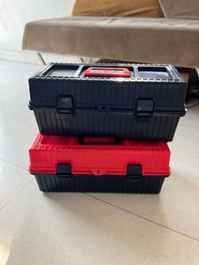 Wholesale Supply of Custom Color Plastic Heavy Duty Tool <b>Box</b> with <b>Removable</b> Organizer Tray Available at Lowest Market Price - Product Image 2