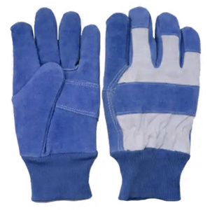 Gants de conduite d'hiver haute visibilité en cuir, certifiés CE, en cuir de vachette pleine fleur renforcé, protection industrielle des mains - Product Image 6