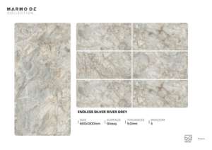 Carreaux de porcelaine brillants élégants et modernes, format 600x1200, grands carreaux pour projets d'aménagement intérieur commercial - Product Image 5