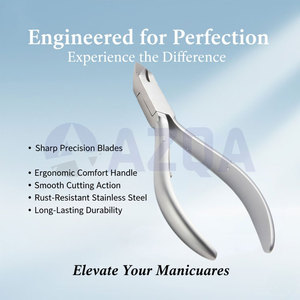 Stainless Steel Nail and <b>Cuticle</b> Nippers Precision Jaw Trimmer Double Spring Manicure Pedicure Grooming <b>Tool</b> - Product Image 5