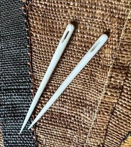 Aiguilles à coudre en os de buffle 100% naturelles, de qualité supérieure, élégantes et faites à la main, à bas prix. - Product Image 3