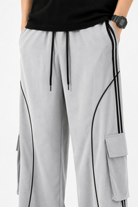 Conjunto familiar a juego 2026: Camiseta holgada y pantalones cargo de pierna ancha para padres e hijos, estilo casual urbano - Product Image 4