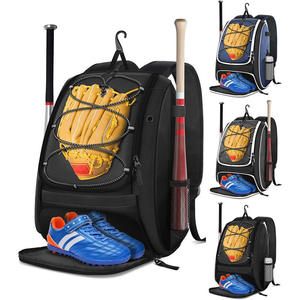 Mochila de béisbol impermeable de poliéster con logotipo personalizado, bolsa deportiva de gran capacidad con compartimento para zapatos, bolsa de viaje antirrobo - Product Image 1