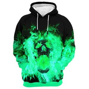 Sudadera con Capucha Personalizada para Hombre, Estampado Geométrico, Sudadera con Estampado por Sublimación, Ropa Urbana de Otoño, Tejido de Poliéster - Product Image 4