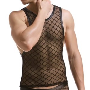 เสื้อกล้ามตาข่ายผู้ชาย ระบายอากาศได้ดี ผลิตจากผ้าฝ้าย 100% พร้อมส่ง - Product Image 2