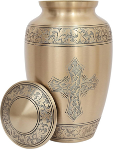 Urnas Funerarias Decorativas de Latón para Cenizas de Adultos, Urnas Hechas a Mano para Hombres y Mujeres - Product Image 5