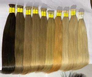 CDYHAIRVN Cheveux Humains Bruts en Gros de Qualité Supérieure Couleur 60 613 Blond Clair, Nuancier de Couleurs Personnalisé, Direct Usine, Sans Silicone, Sans Produits Chimiques, Sans Mélange - Product Image 2