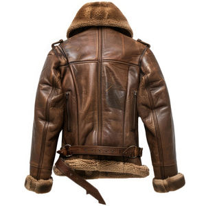 Veste Aviateur Homme Hexiqon 2026 en Toile Marron de Qualité Supérieure, Col Montant, Respirante et Séchage Rapide - Product Image 4