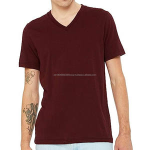 T-shirts à manches courtes pour hommes, t-shirts de performance, t-shirts unisexes, col en V parfait, t-shirts en tissu tri-blend - Product Image 2