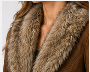 Women's Genuine <b>Leather</b> Fur Coat Winter Luxury Stylish Outerwear Windproof Raw ODM Wholesale - Product Image 5