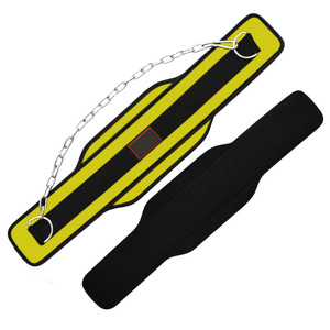 Nayab Industries Professional Gym Dip <b>Belt</b> Neoprene Padding Breathable Steel <b>Chain</b> Adjustable Weighted Pull-Ups Strength - Product Image 4