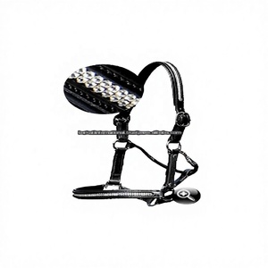 Halters Bling en cuir de cheval. - Product Image 1