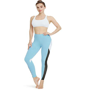 ชุดเลกกิ้งออกกำลังกายผ้าตาข่ายสำหรับผู้หญิง,กางเกงโยคะเอวสูงแบบผ่าขายืดได้กางเกงเลกกิ้งใส่ออกกำลังกายบั้นท้ายรัดรูปสำหรับผู้หญิงผู้หญิง - Product Image 3