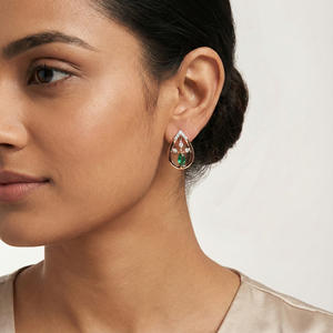 เพชรธรรมชาติ 0.08 กะรัต รูปทรงกลมเจียระไนบริลเลียนท์ สี HI ความสะอาดระดับ VS-SI  ประดับด้วยเพชรขาวแท้จากธรรมชาติ สำหรับทำเครื่องประดับต่างหู - Product Image 1