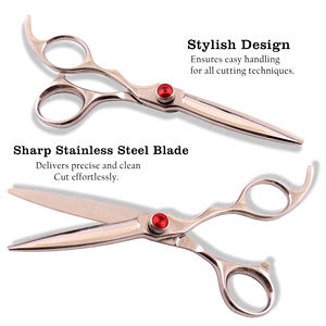 Nouvel Arrivage Ciseaux de Coiffure Professionnels de Salon à Lame de Rasoir 6 Pouces Vente en Gros Fabricant - Product Image 3