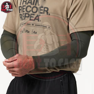 Mangas de compresión para brazos de color verde, fabricadas en Pakistán, para seguridad deportiva, soporte de codo, precio mayorista, buen proveedor - Product Image 5