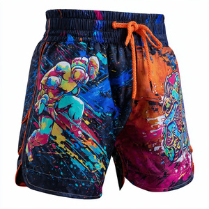 Pantalones Cortos de Entrenamiento Personalizados, Pantalones Cortos Profesionales de Boxeo y MMA con Cintura Elástica, Pantalones Cortos de Lucha MMA Unisex - Product Image 5