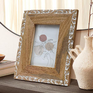 Marco de Fotos de Madera Rústico Vintage Hecho a Mano, Exhibición Clásica de Mesa para Hogar, Oficina, Sala de Estar, Decoración Herencia - Product Image 4