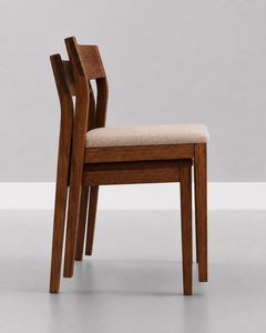 Modern Wooden Dining <b>Chair</b> with <b>Cushioned</b> <b>Seat</b> | Solid Wood Accent <b>Chair</b> <b>for</b> Dining Room <b>Kitchen</b> Cafe Restaurant Home Office - Product Image 3