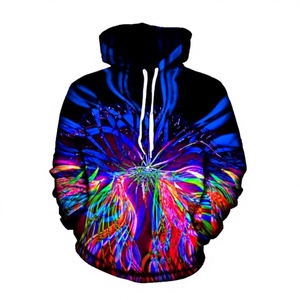 Sudadera con Capucha para Hombre, Estampada, Informal, Corte Regular, Otoño, 100% Poliéster, Tejido de Punto, Impresión por Sublimación - Product Image 3